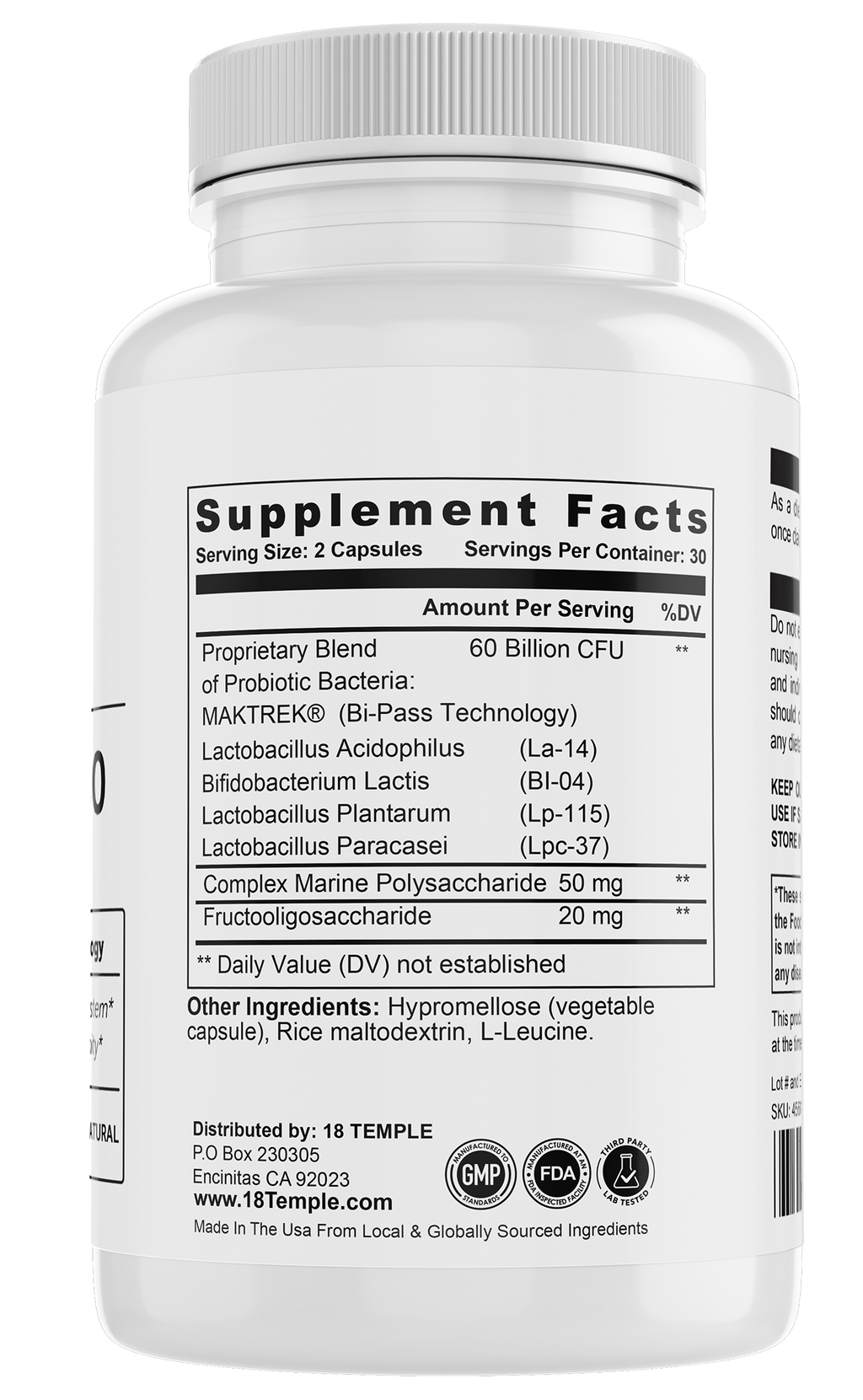 Probiotics 60 - Weight Loss Support*