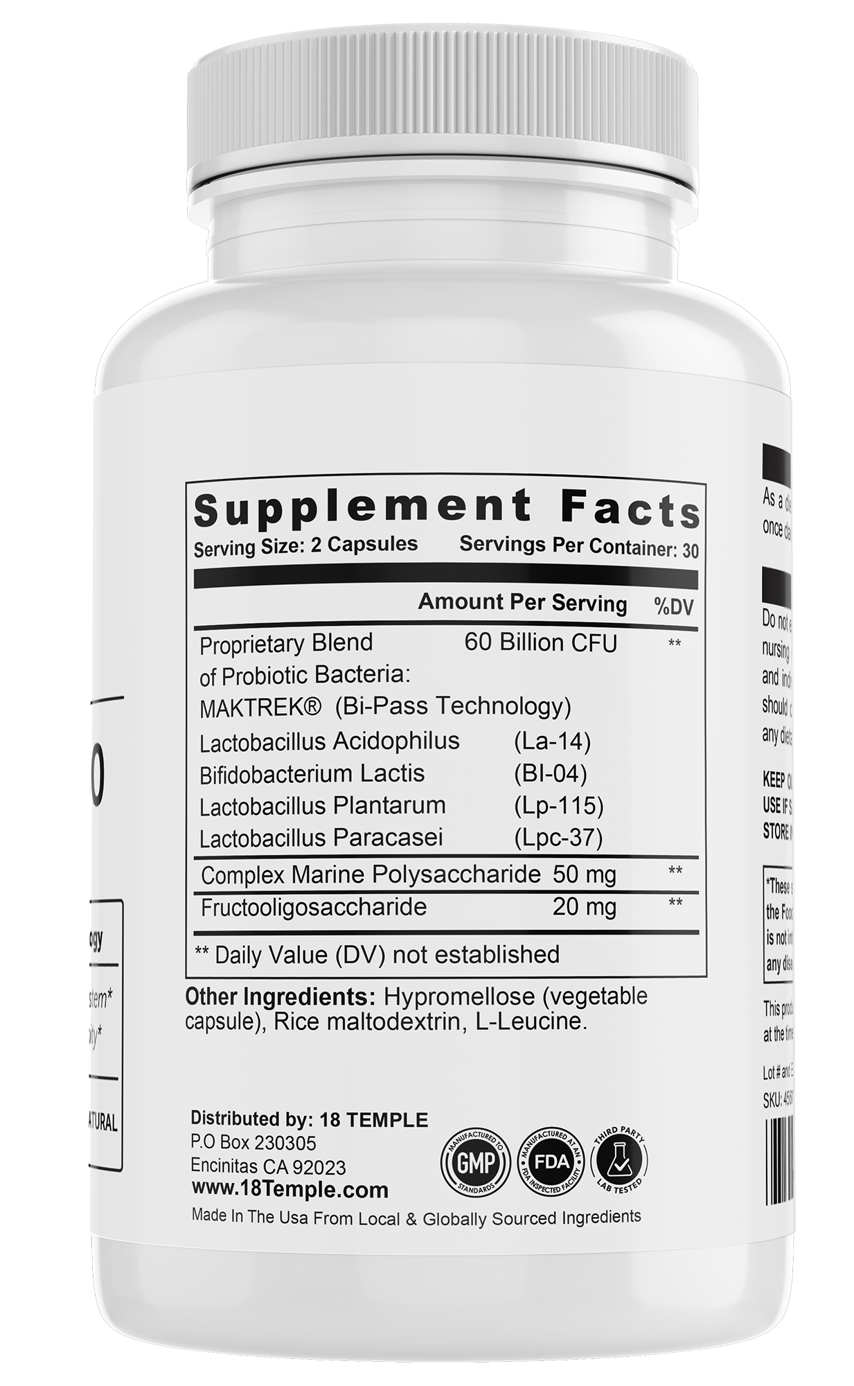 Probiotics 60 - Weight Loss Support*